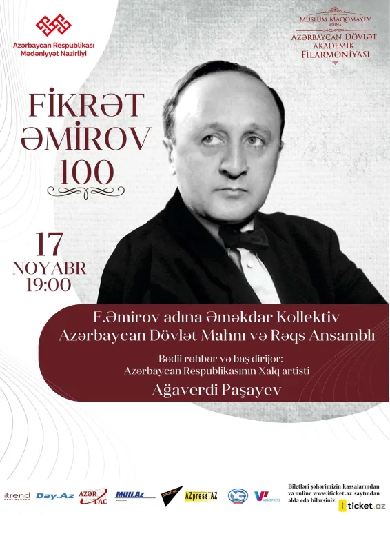 “Fikrət Əmirov – 100” Musiqi Festivalı olacaq