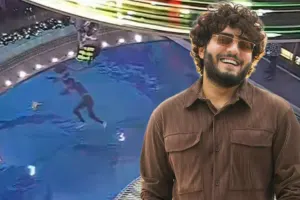 Ayazın konsertində fotoqraf suya düşdü - Yenilənib