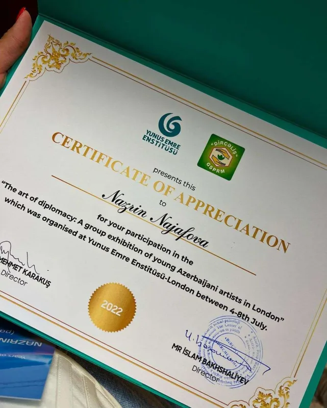 Mələkxanımın qızının əsərləri Böyük Britaniyada