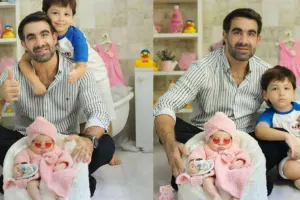 Rafael Ağayev ilk dəfə övladları ilə