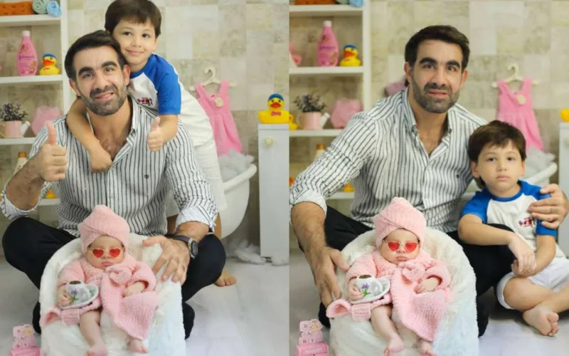 Rafael Ağayev ilk dəfə övladları ilə