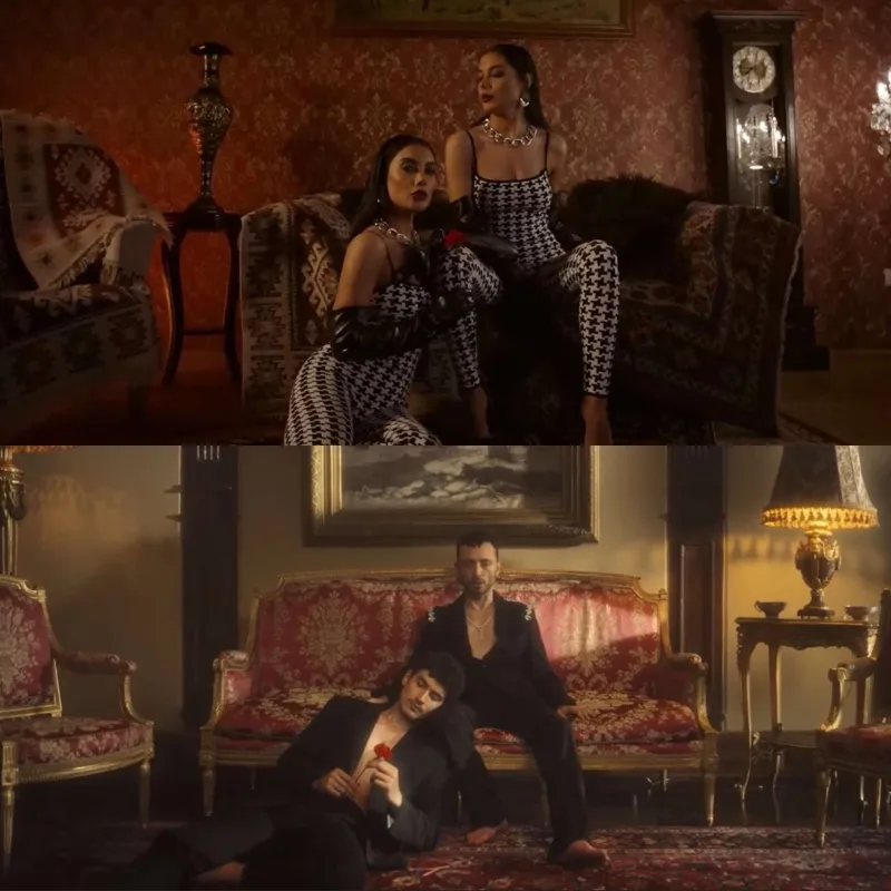 Əkizlər Mabelin klipini təkrarladılar