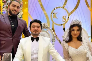 Əvvəlcə xanımını göstərmədi, amma... - VİDEO