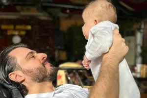 Cavid qızı ilə...