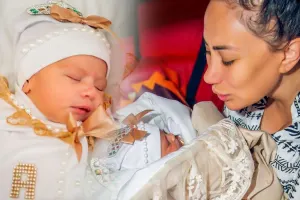 Qızının üzünü ilk dəfə göstərdi