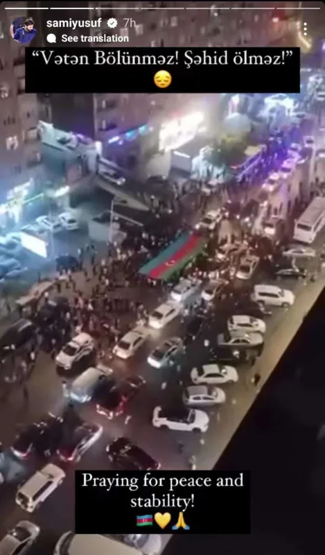 “Sülh üçün dua edirəm” - Sami Yusuf