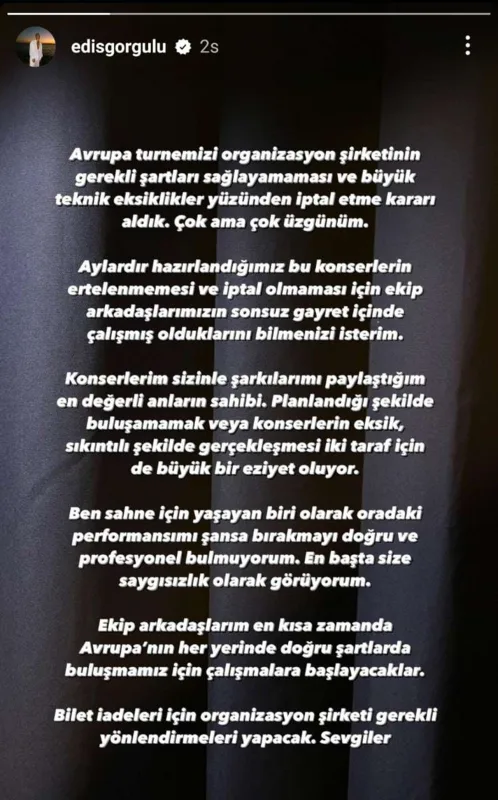 Edisdən pərəstişkarlarını kədərləndirən xəbər