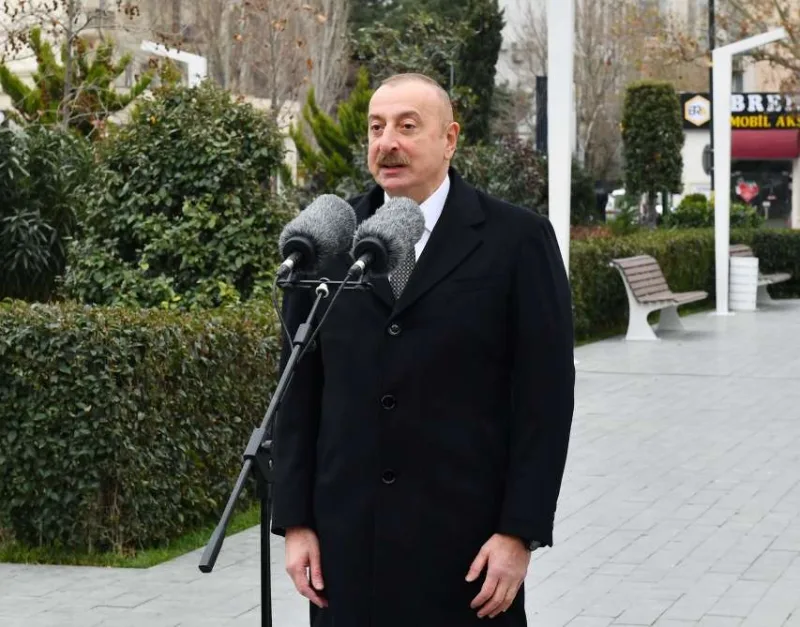 Prezident Tofiq Quliyevin abidəsinin açılışında
