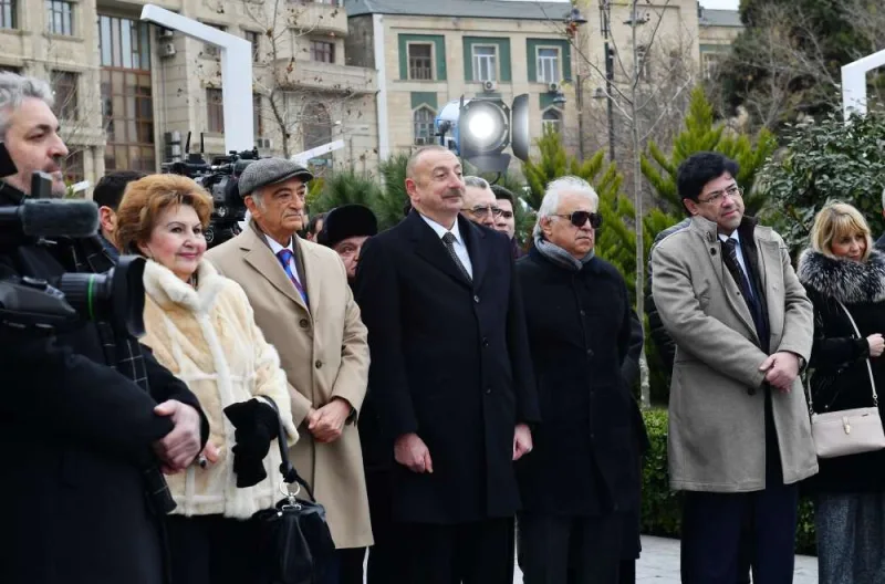 Prezident Tofiq Quliyevin abidəsinin açılışında