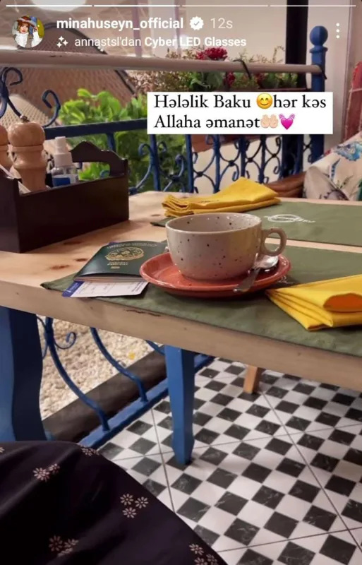 Mina Ərəbistana getdi