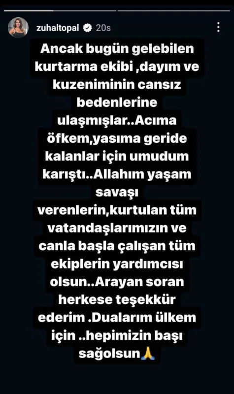 Zuhalın yaxınları da zəlzələdə öldü