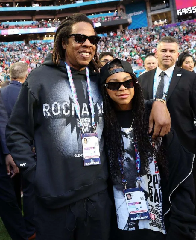 Beyonsun qızı Ririni izləməyə gəldi