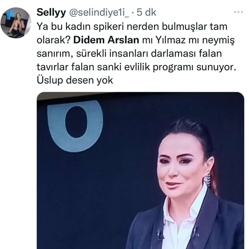 Didem efirdəki hərəkətlərinə görə tənqid olundu