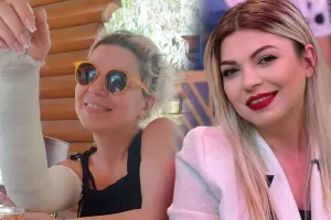 Zümrüdün qolu belə sınıbmış - Video