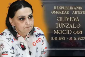 Tünzalə Əliyevanın məzar daşı qoyuldu