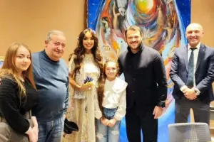 Leyla Əliyeva və Emin açılışa qatıldı