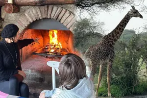 Günay oğlu ilə tətildə