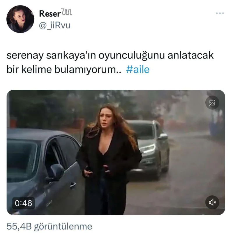 Serenay aktrisalığı ilə gündəm oldu