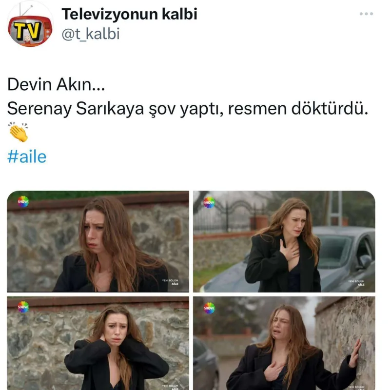 Serenay aktrisalığı ilə gündəm oldu