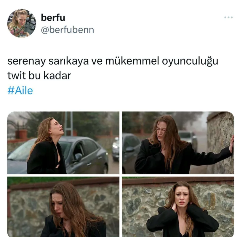 Serenay aktrisalığı ilə gündəm oldu