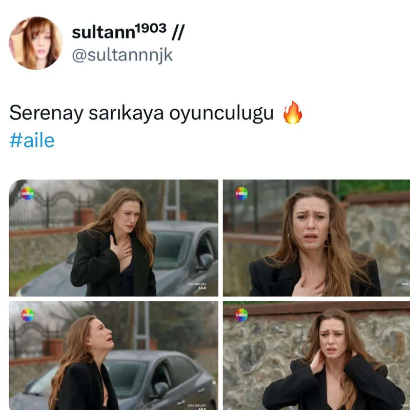 Serenay aktrisalığı ilə gündəm oldu