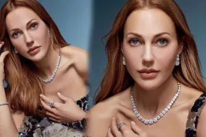 Meryem milyonluq zinət əşyaları ilə kamera qarşısında