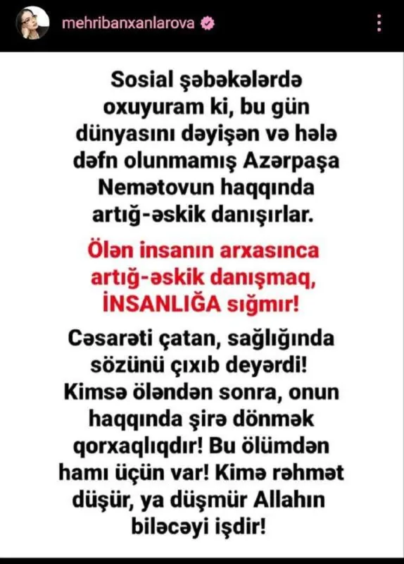 “O, öləndən sonra şirə dönmək qorxaqlıqdır!”