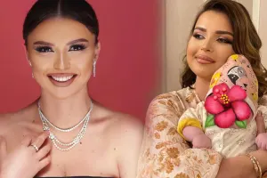 Yenə qızının üzünü gizlətdi