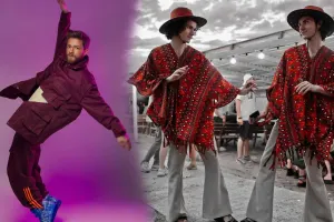 Nadir əkizlərlə bir araya gəldi