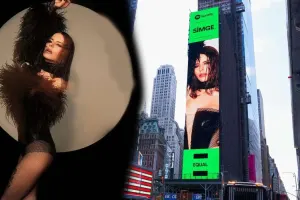 Simgenin fotosu “Times” meydanında