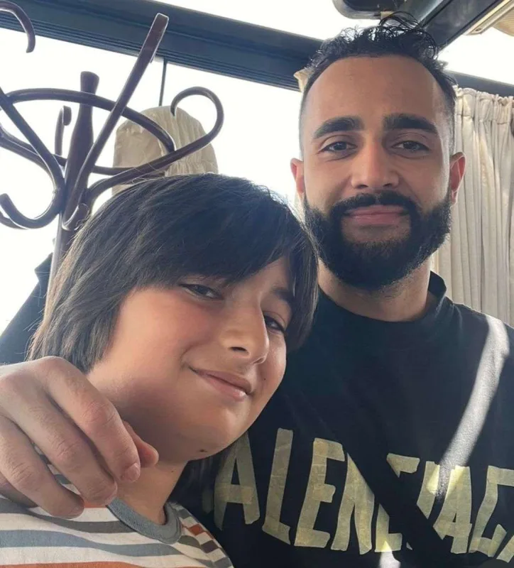 Hüseyn Həsənov Rəşad Dağlının oğlu ilə...