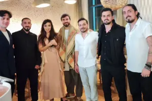 Çingiz Mustafayev Leyla Əliyeva ilə bir arada