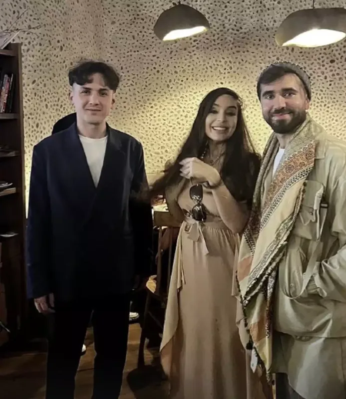 Çingiz Mustafayev Leyla Əliyeva ilə bir arada