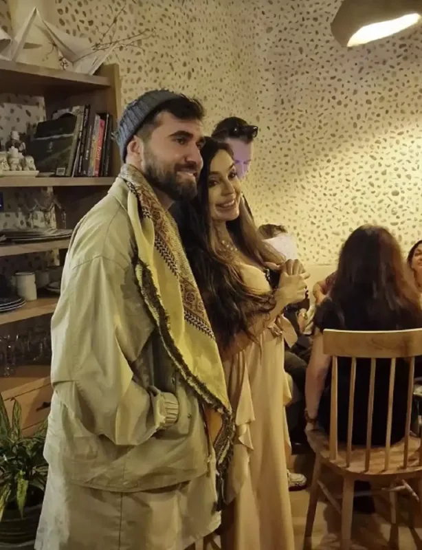 Çingiz Mustafayev Leyla Əliyeva ilə bir arada