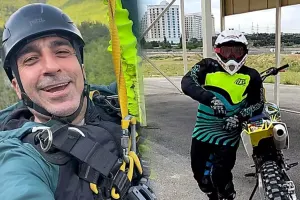 Əməkdar artistin adrenalin dolu anları
