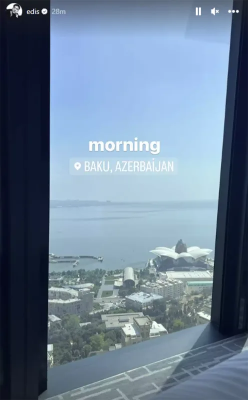 Edis Bakıdakı paylaşımları ilə diqqət çəkdi