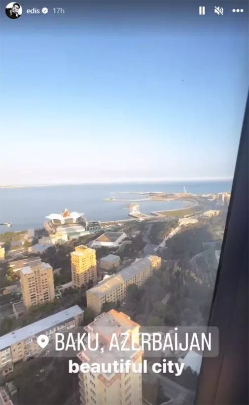 Edis Bakıdakı paylaşımları ilə diqqət çəkdi