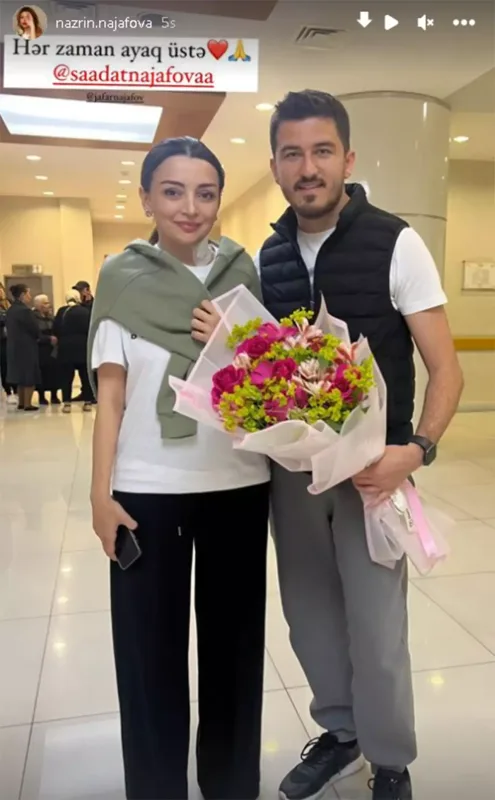 Mələkxanım Eyubovanın gəlini evə buraxıldı