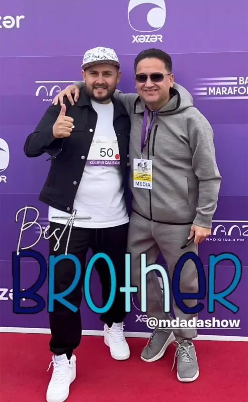 Məşhurlar Bakı marafonunda...