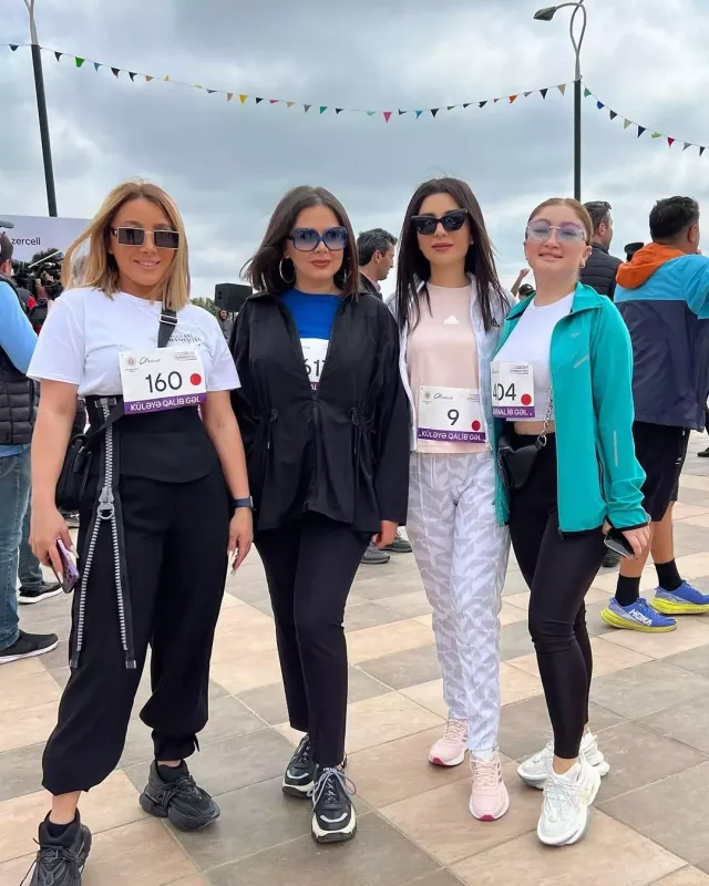 Məşhurlar Bakı marafonunda...