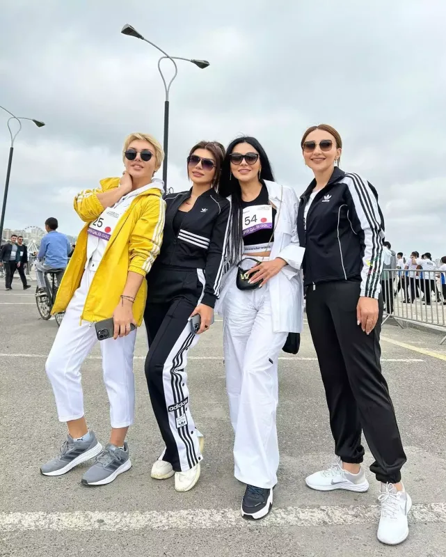 Məşhurlar Bakı marafonunda...