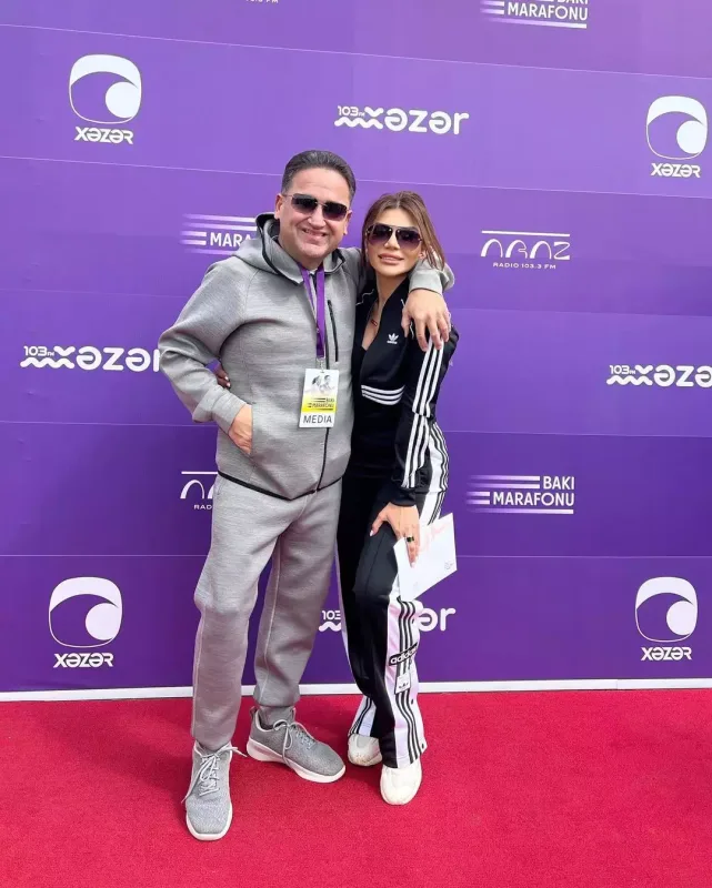 Məşhurlar Bakı marafonunda...