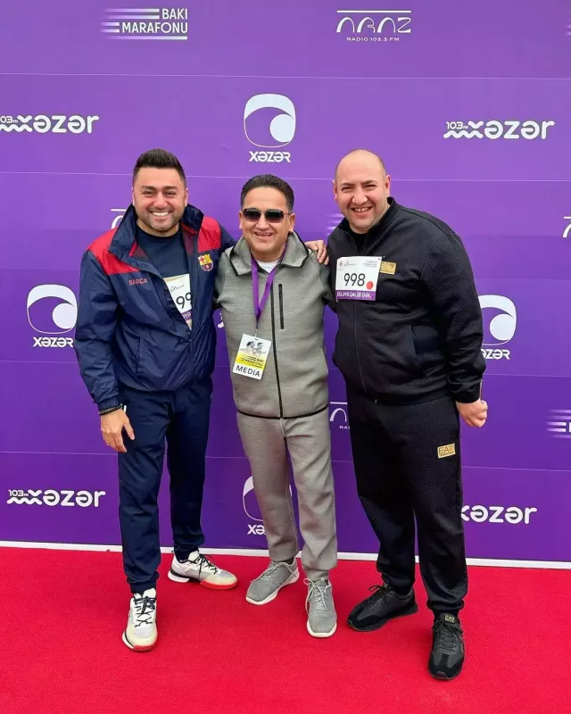 Məşhurlar Bakı marafonunda...