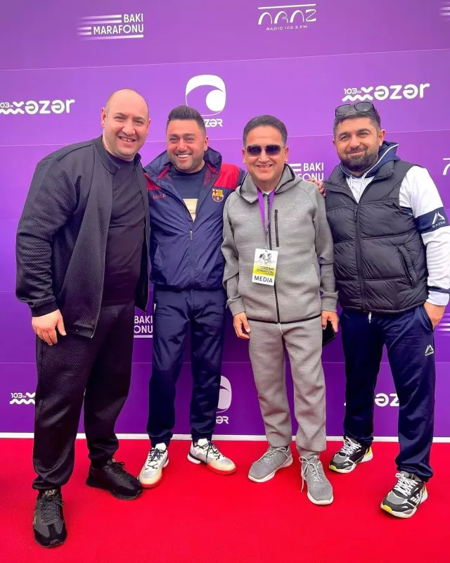 Məşhurlar Bakı marafonunda...