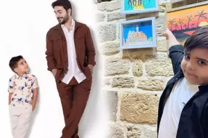 Oğlunun əl işlərini paylaşdı