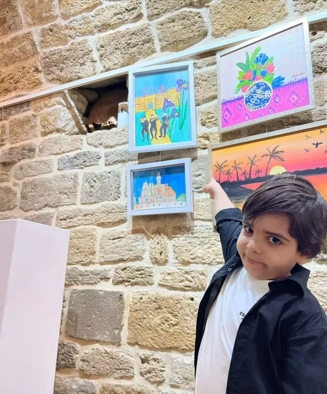 Oğlunun əl işlərini paylaşdı