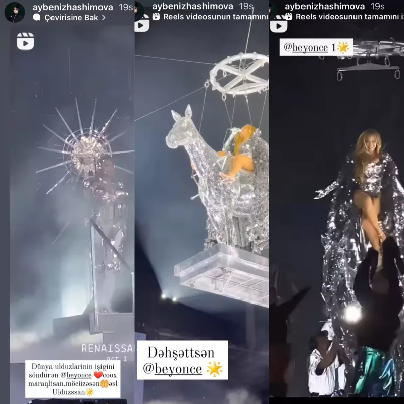 “Möcüzəsən, əsl ulduzsan, dəhşətsən”