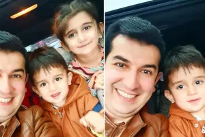 Saleh övladları ilə paylaşım etdi