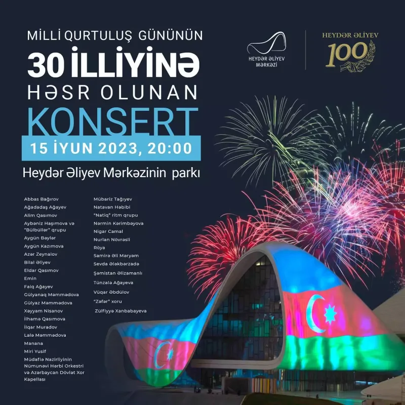 Sabah konsert olacaq!