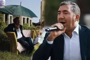 Efirə çətirlə çıxdı